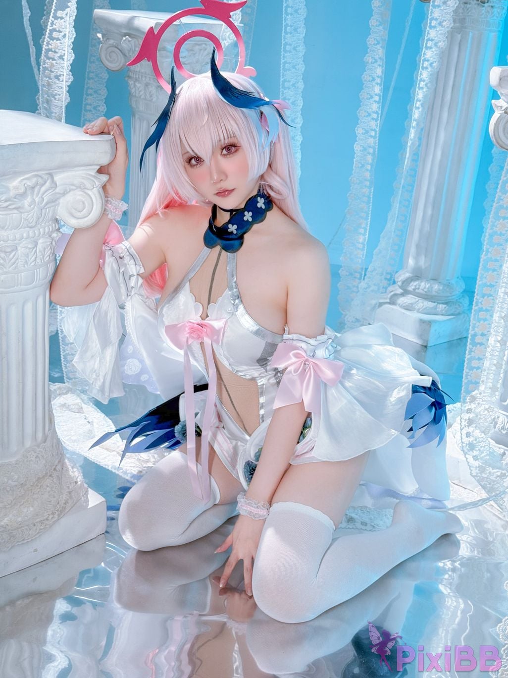 Cosplayer The star is late Hoshilily Azure Files Koharu Shimoe PixiBB.COM 032