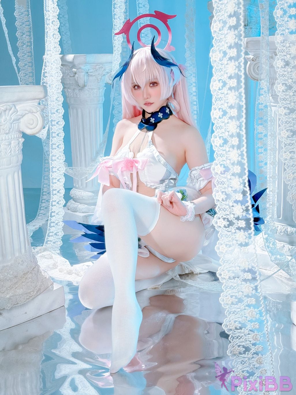 Cosplayer The star is late Hoshilily Azure Files Koharu Shimoe PixiBB.COM 033