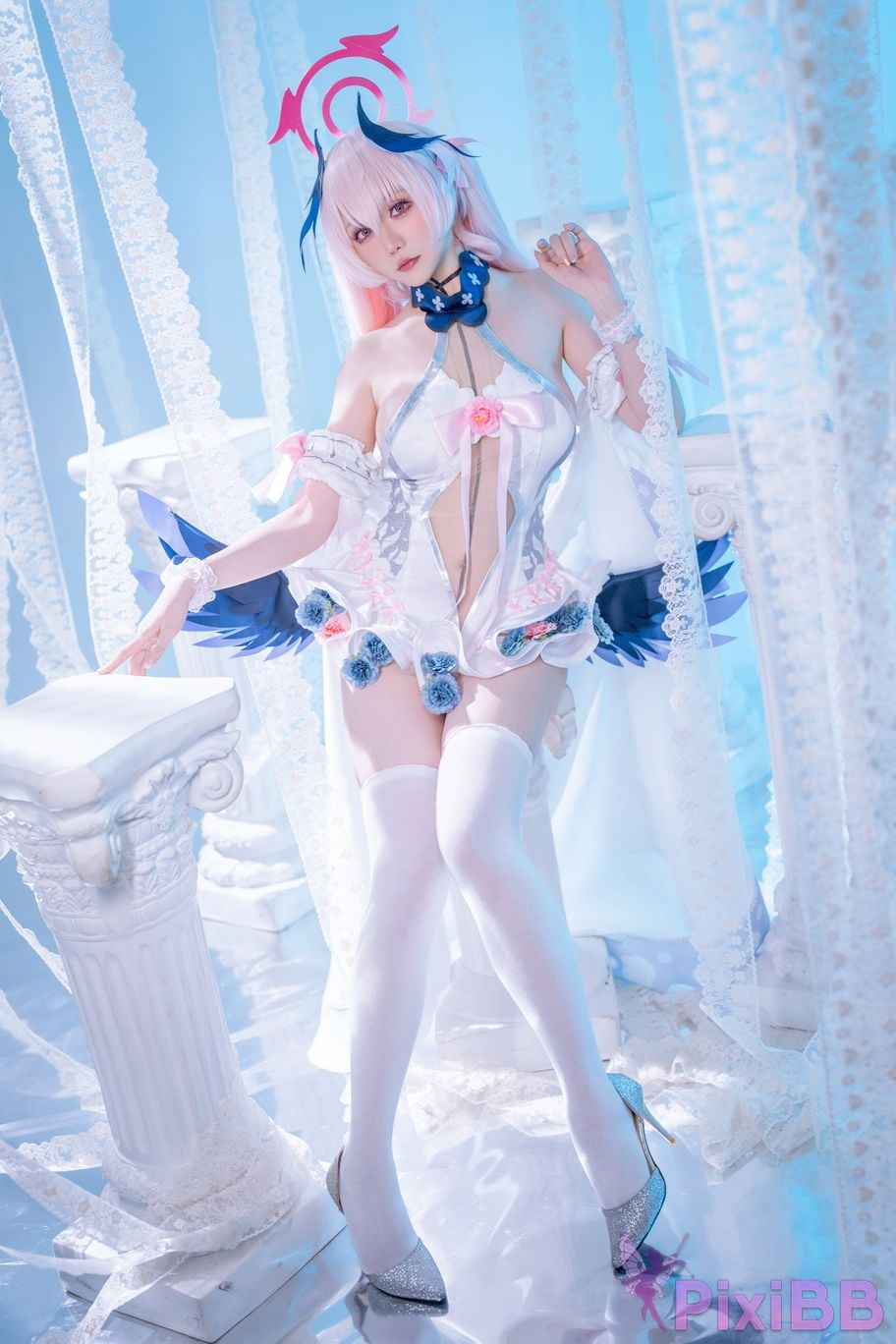 Cosplayer The star is late Hoshilily Azure Files Koharu Shimoe PixiBB.COM 034