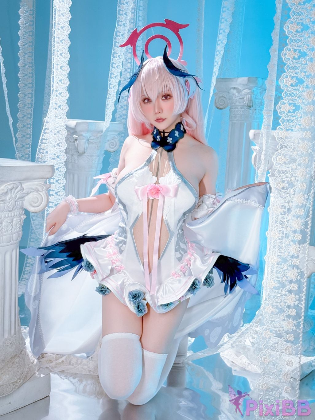 Cosplayer The star is late Hoshilily Azure Files Koharu Shimoe PixiBB.COM 036