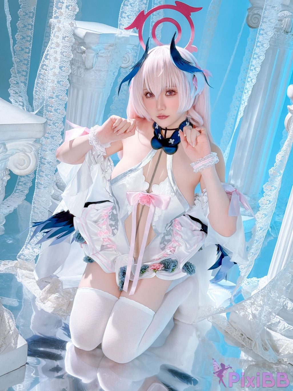 Cosplayer The star is late Hoshilily Azure Files Koharu Shimoe PixiBB.COM 037