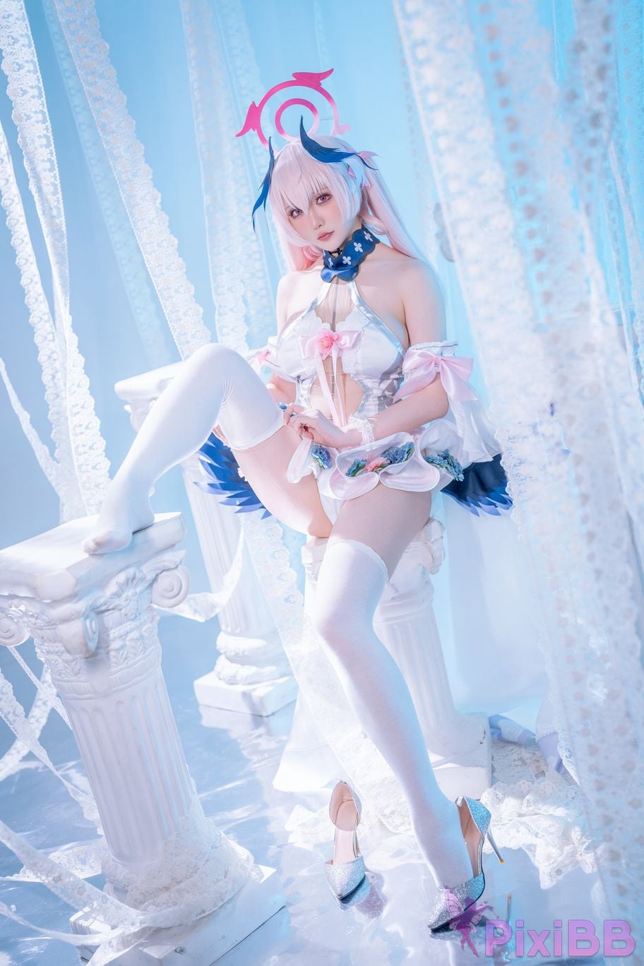 Cosplayer The star is late Hoshilily Azure Files Koharu Shimoe PixiBB.COM 043