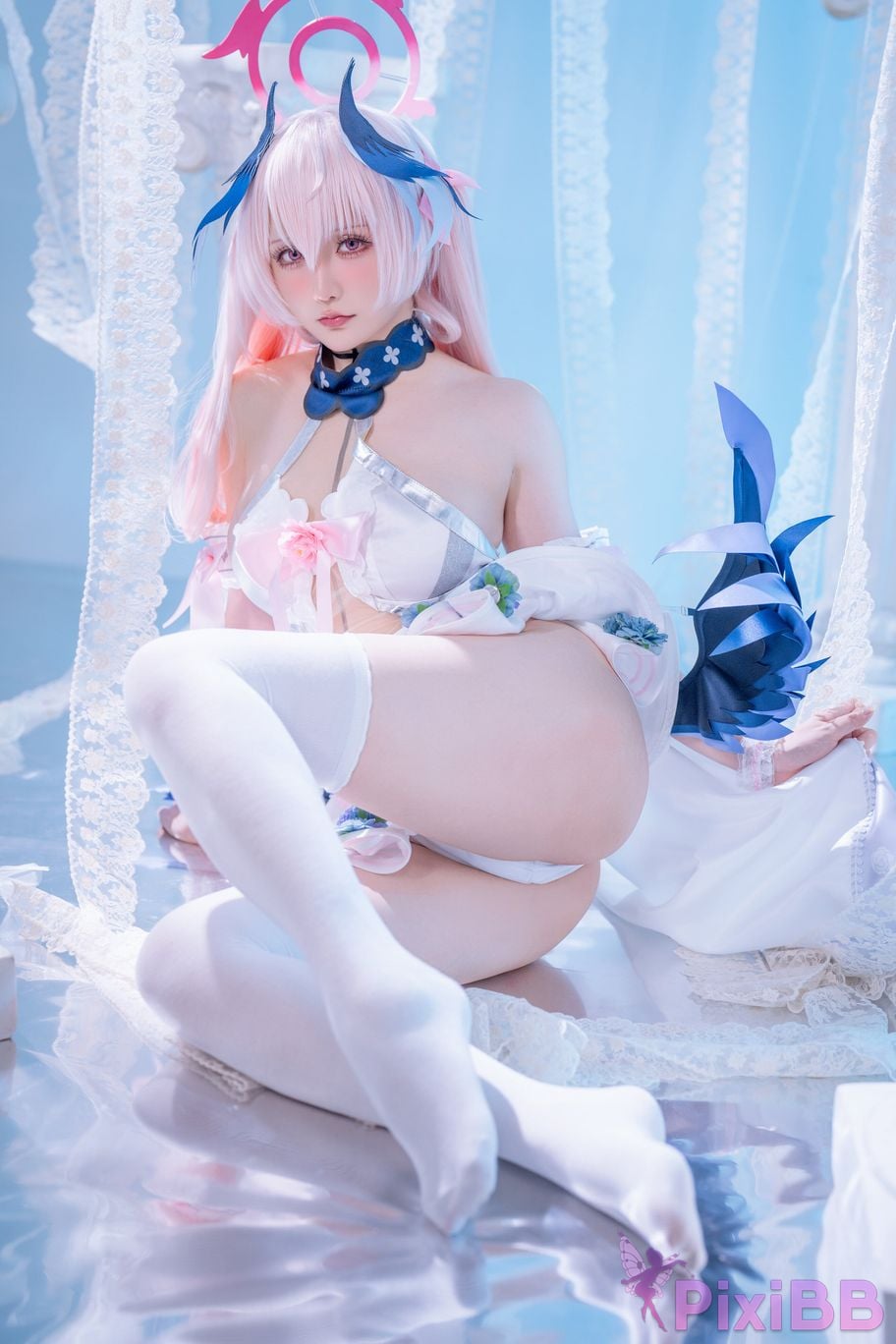 Cosplayer The star is late Hoshilily Azure Files Koharu Shimoe PixiBB.COM 045