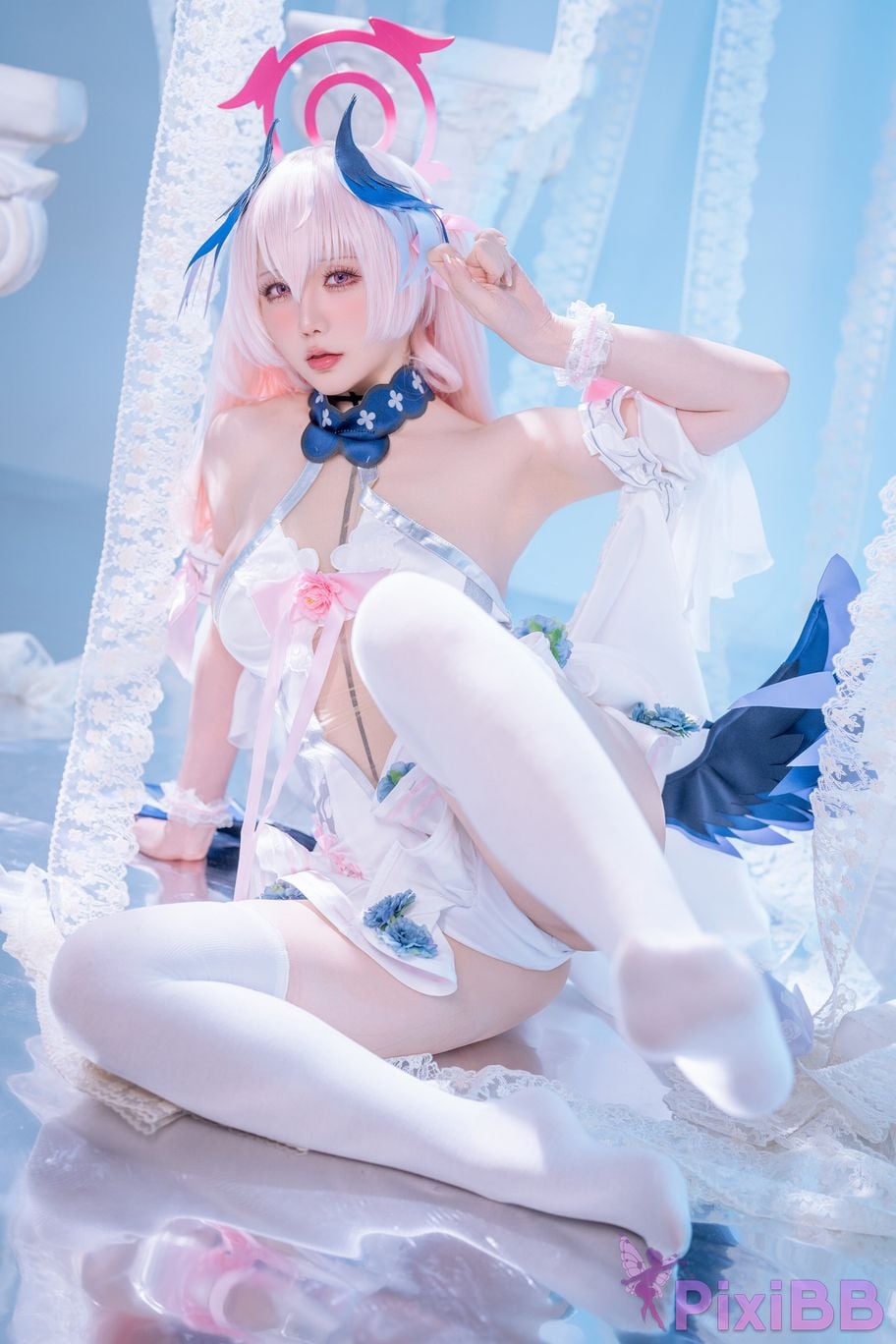 Cosplayer The star is late Hoshilily Azure Files Koharu Shimoe PixiBB.COM 046