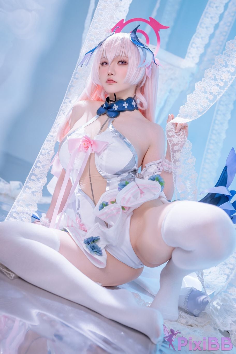Cosplayer The star is late Hoshilily Azure Files Koharu Shimoe PixiBB.COM 047