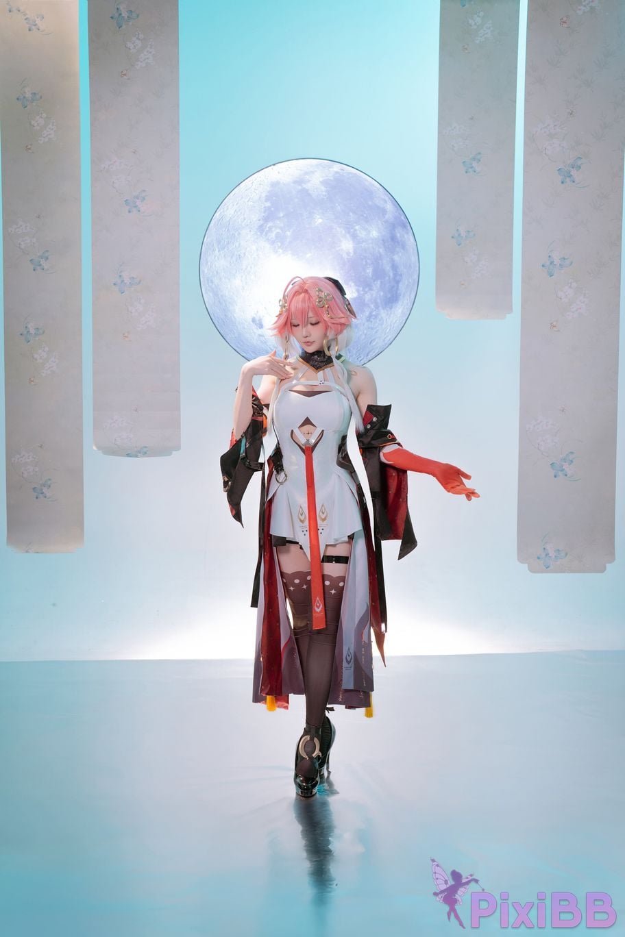Cosplayer The star is late Hoshilily Ming Chao long distance PixiBB.COM 001