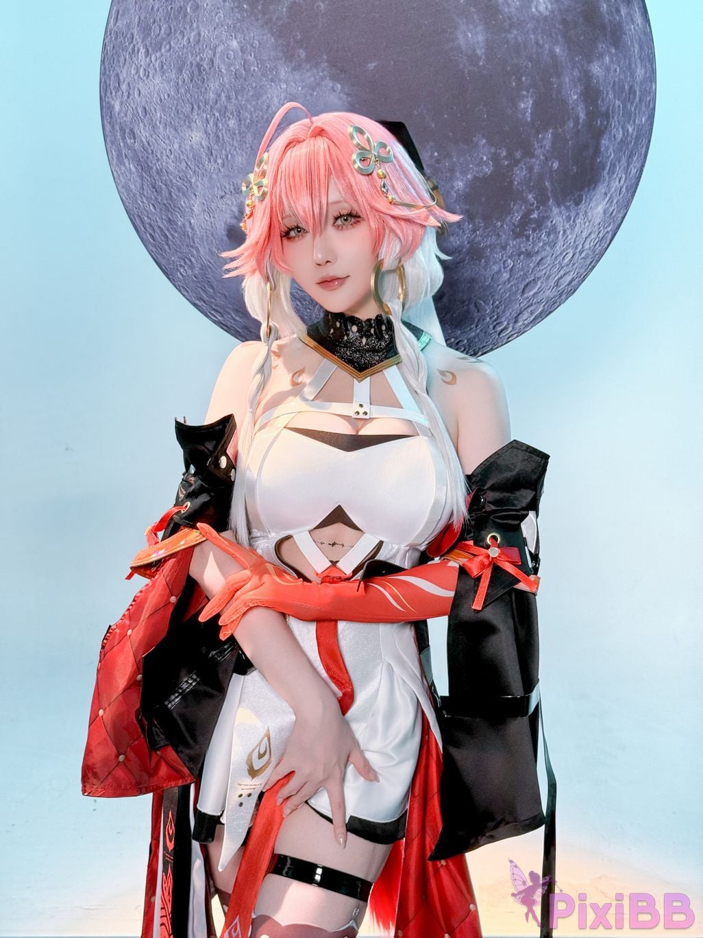 Cosplayer The star is late Hoshilily Ming Chao long distance PixiBB.COM 014