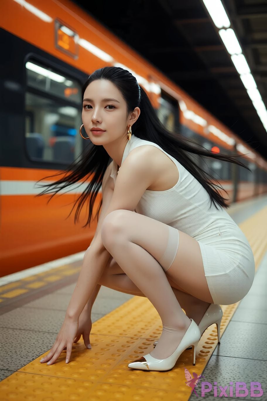 AIGirl Mimei High speed rail travel PixiBB.COM 016