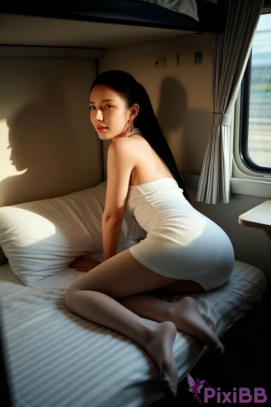AIGirl Mimei High speed rail travel PixiBB.COM 059