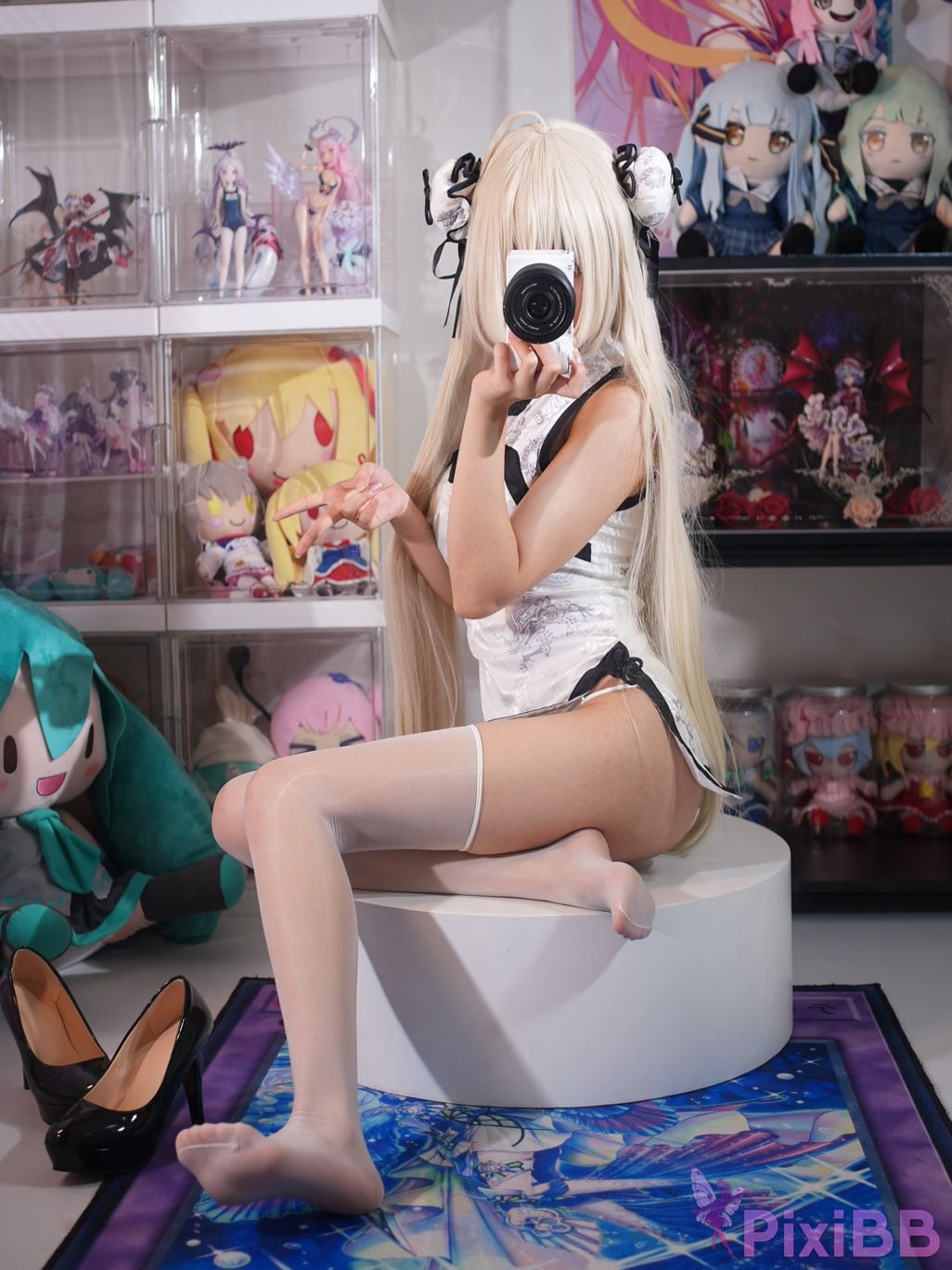 Cosplayer white oak Shirly emptiness of fate Kasuganoqiong cheongsam PixiBB.COM 020.JPG