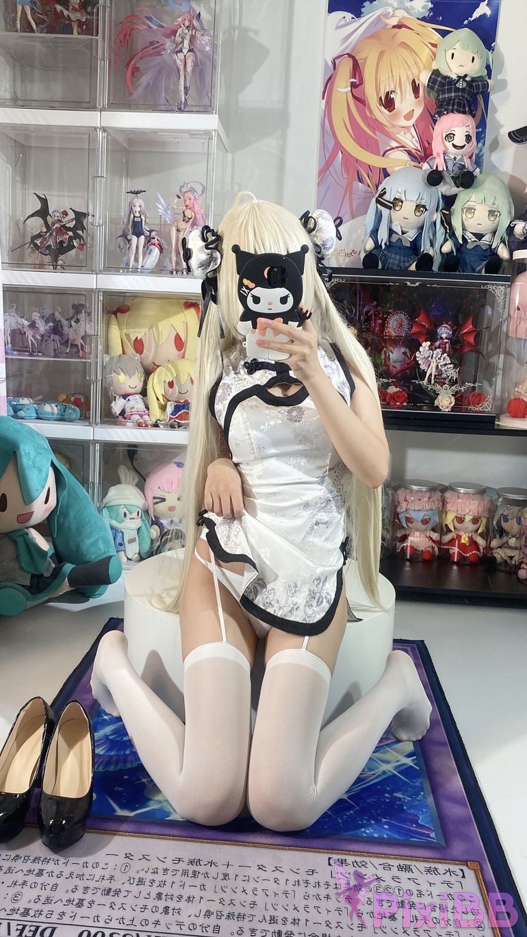 Cosplayer white oak Shirly emptiness of fate Kasuganoqiong cheongsam PixiBB.COM 041.PNG