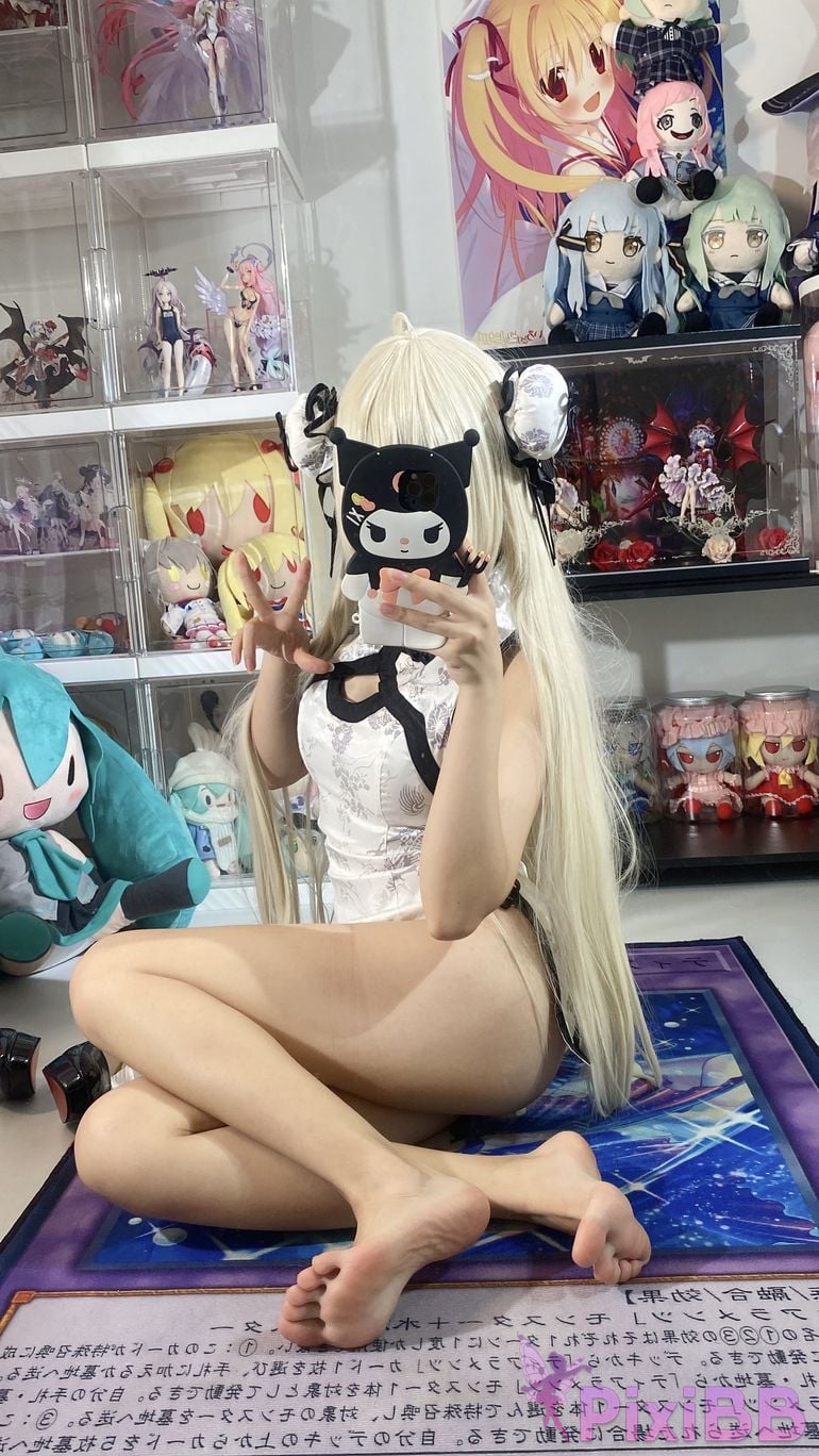 Cosplayer white oak Shirly emptiness of fate Kasuganoqiong cheongsam PixiBB.COM 074.PNG