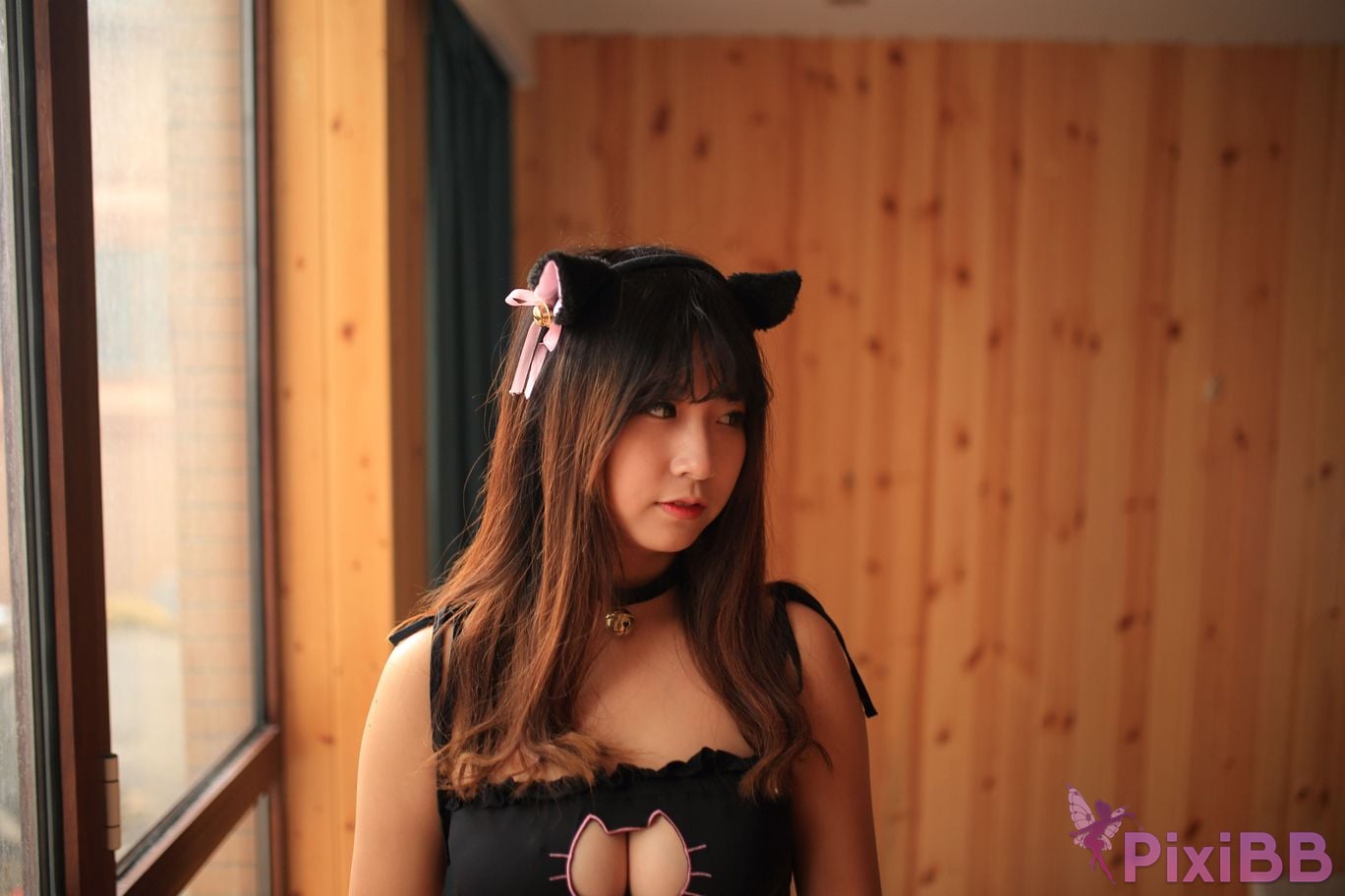 Cosplayer Mao Jiu Jiang Sakura Cat Jiujiang bathroom cat ears PixiBB.COM 067.JPG