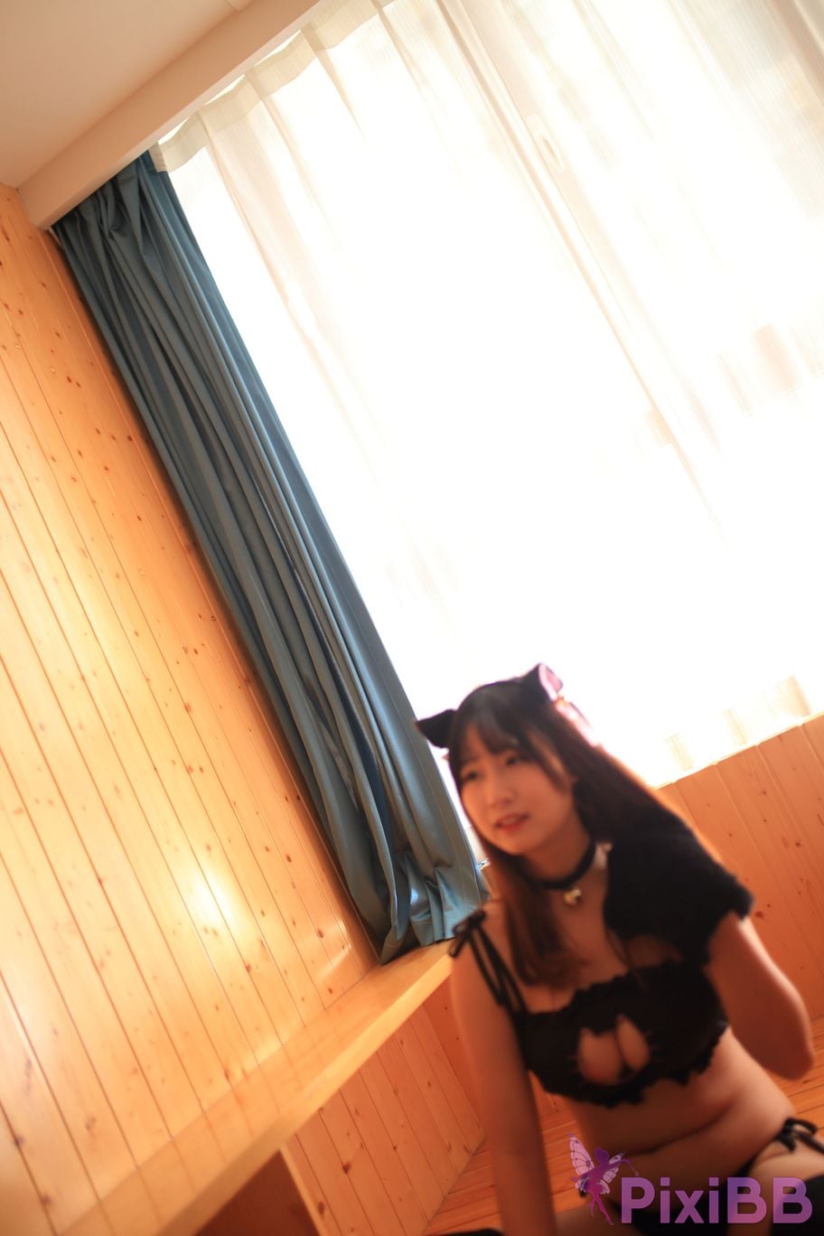 Cosplayer Mao Jiu Jiang Sakura Cat Jiujiang bathroom cat ears PixiBB.COM 068.JPG