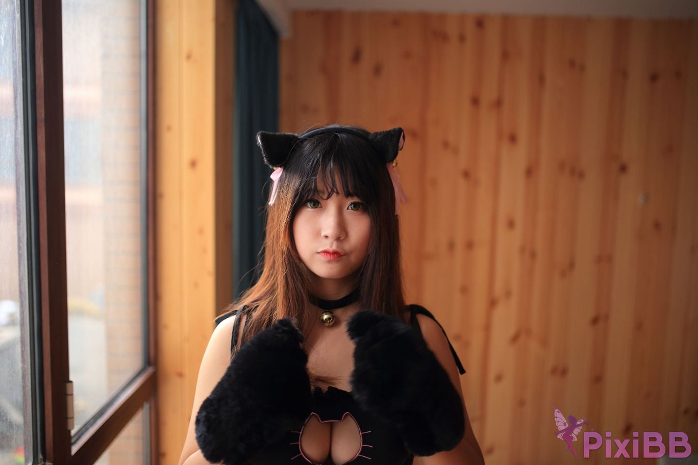 Cosplayer Mao Jiu Jiang Sakura Cat Jiujiang bathroom cat ears PixiBB.COM 069.JPG