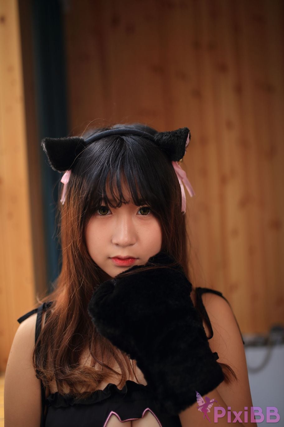 Cosplayer Mao Jiu Jiang Sakura Cat Jiujiang bathroom cat ears PixiBB.COM 094.JPG