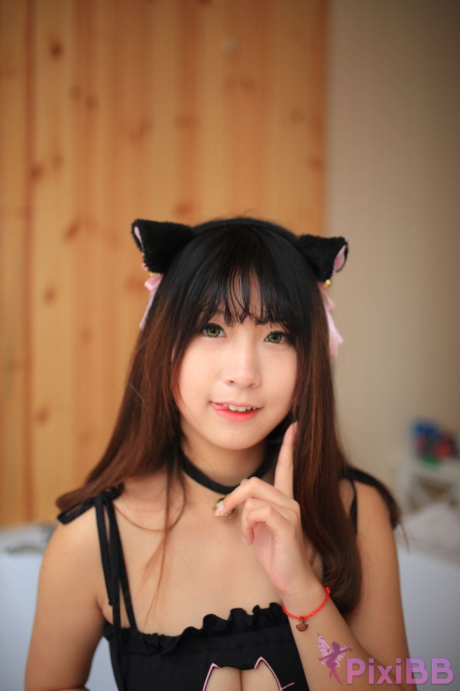 Cosplayer Mao Jiu Jiang Sakura Cat Jiujiang bathroom cat ears PixiBB.COM 221.JPG