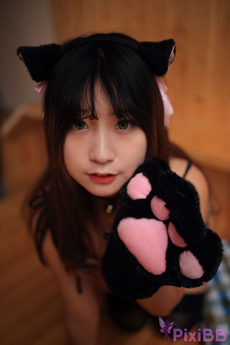 Cosplayer Mao Jiu Jiang Sakura Cat Jiujiang bathroom cat ears PixiBB.COM 268.JPG