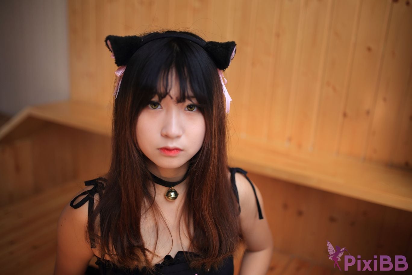 Cosplayer Mao Jiu Jiang Sakura Cat Jiujiang bathroom cat ears PixiBB.COM 457.JPG