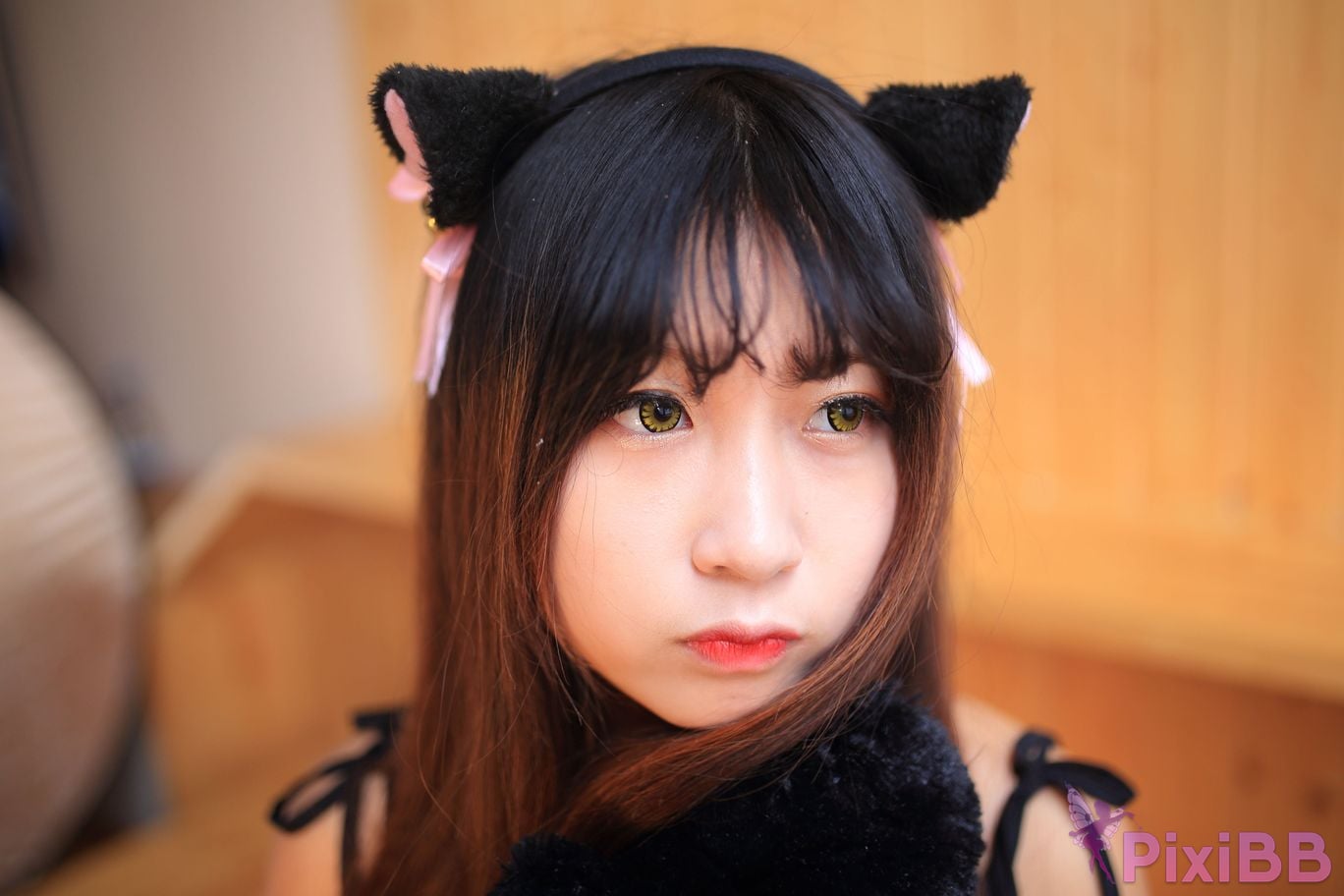 Cosplayer Mao Jiu Jiang Sakura Cat Jiujiang bathroom cat ears PixiBB.COM 468.JPG