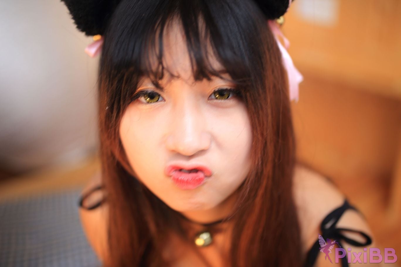 Cosplayer Mao Jiu Jiang Sakura Cat Jiujiang bathroom cat ears PixiBB.COM 501.JPG