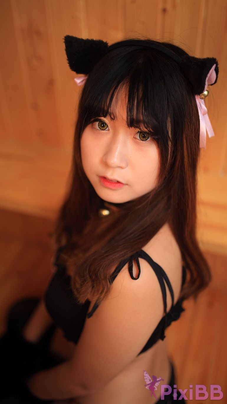 Cosplayer Mao Jiu Jiang Sakura Cat Jiujiang bathroom cat ears PixiBB.COM 588.JPG