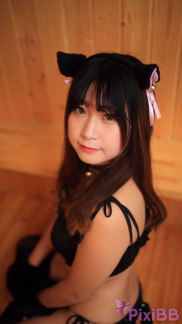 Cosplayer Mao Jiu Jiang Sakura Cat Jiujiang bathroom cat ears PixiBB.COM 589.JPG