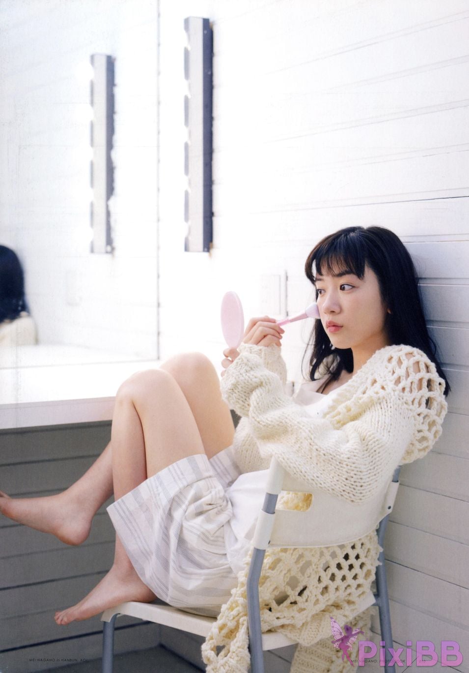 Japanese Idol Mei Nagano PHOTO BOOK in half blue PixiBB.COM 005