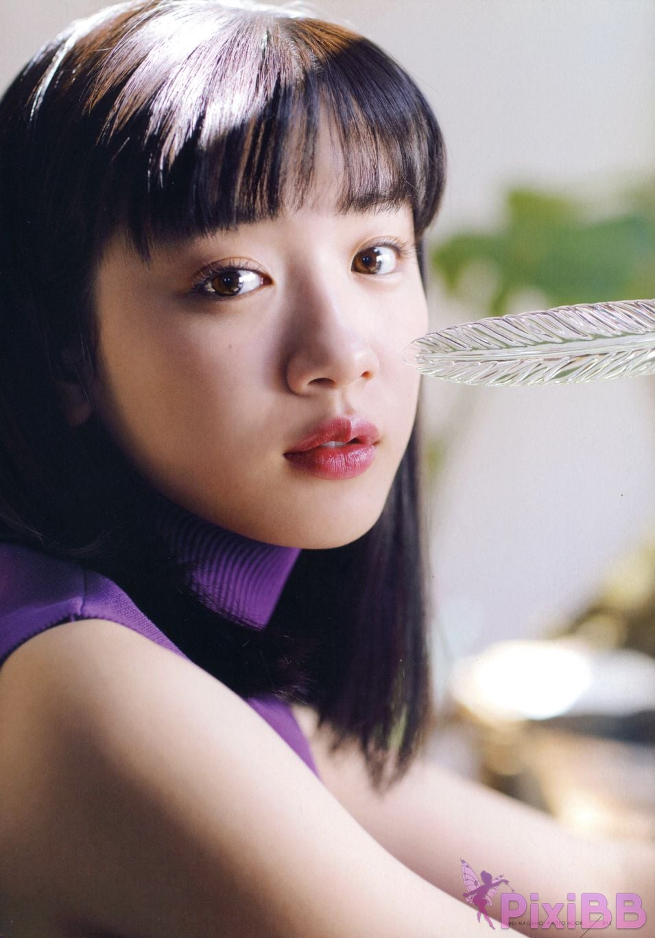 Japanese Idol Mei Nagano PHOTO BOOK in half blue PixiBB.COM 010