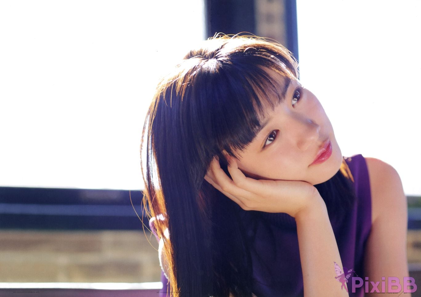 Japanese Idol Mei Nagano PHOTO BOOK in half blue PixiBB.COM 011
