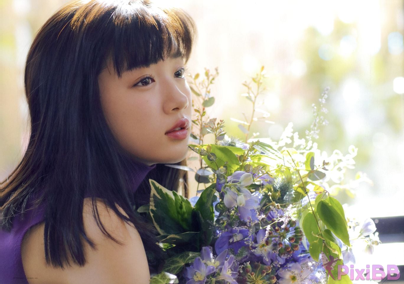 Japanese Idol Mei Nagano PHOTO BOOK in half blue PixiBB.COM 017