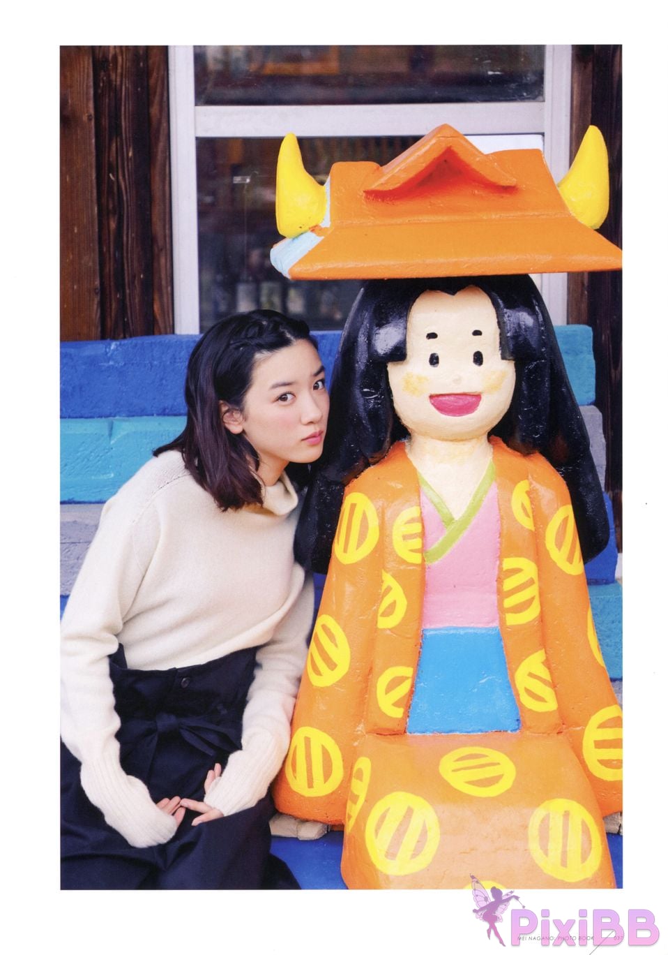 Japanese Idol Mei Nagano PHOTO BOOK in half blue PixiBB.COM 029