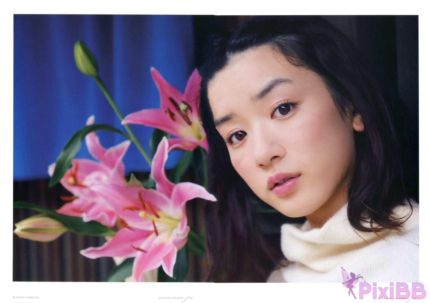 Japanese Idol Mei Nagano PHOTO BOOK in half blue PixiBB.COM 037