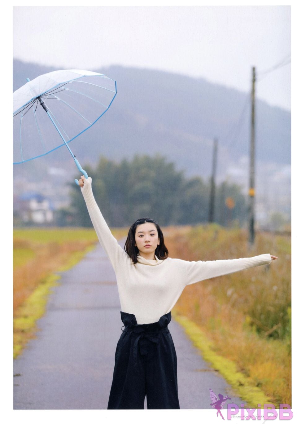 Japanese Idol Mei Nagano PHOTO BOOK in half blue PixiBB.COM 039