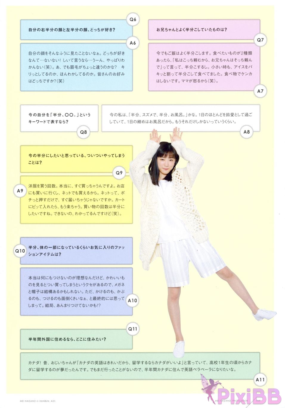 Japanese Idol Mei Nagano PHOTO BOOK in half blue PixiBB.COM 061