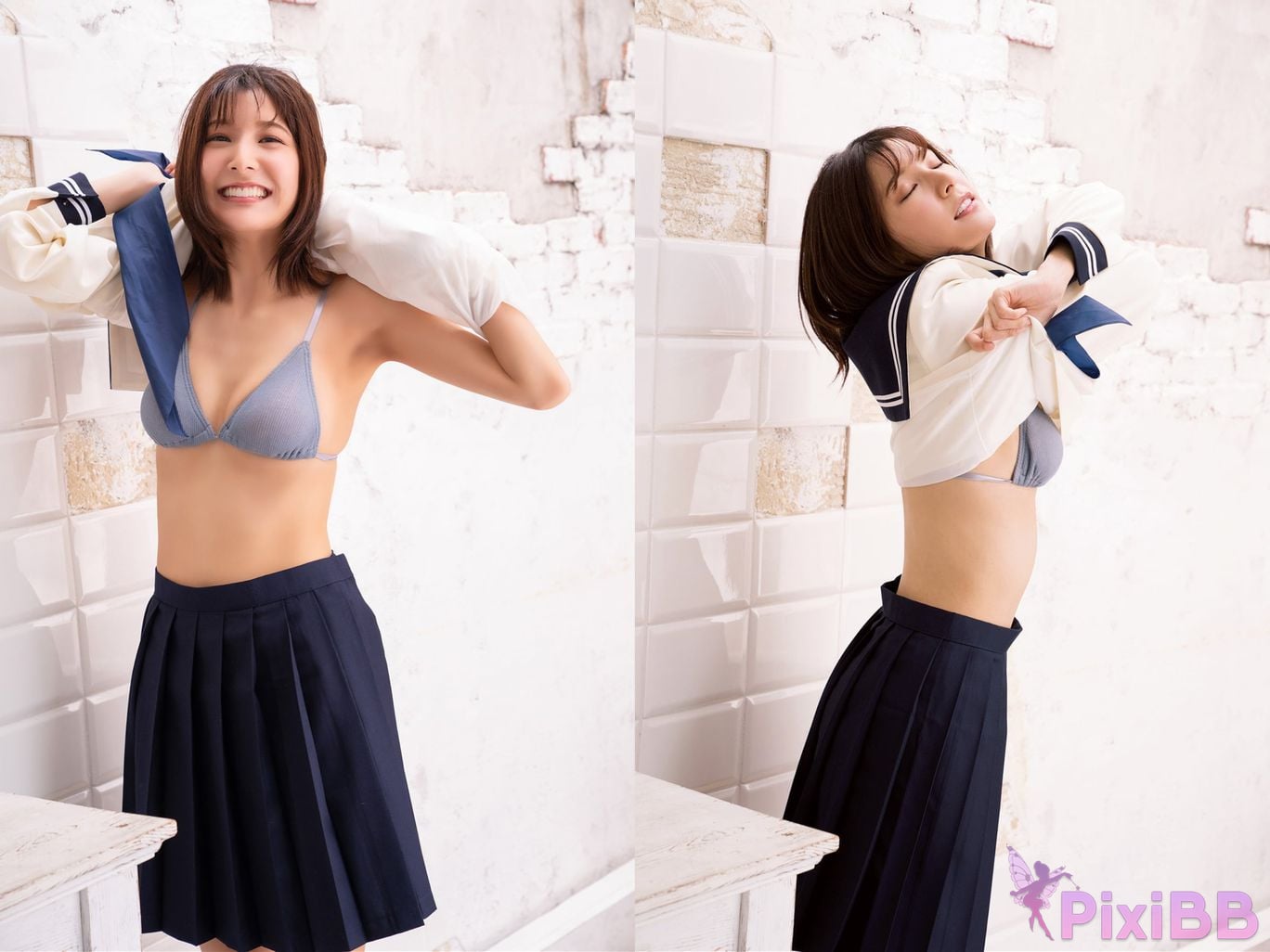 Japanese Idol Hinano Ayakawa Asa Gei Secret digital photo book Immoral premonition after school sister sailor special PixiBB.COM 032