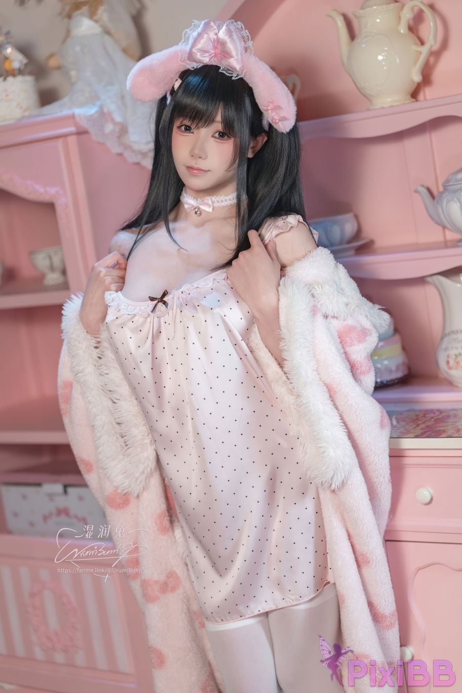 Cosplayer Sticky Dumpling Rabbit 2026 Year 04 monthly works good night girl PixiBB.COM 002