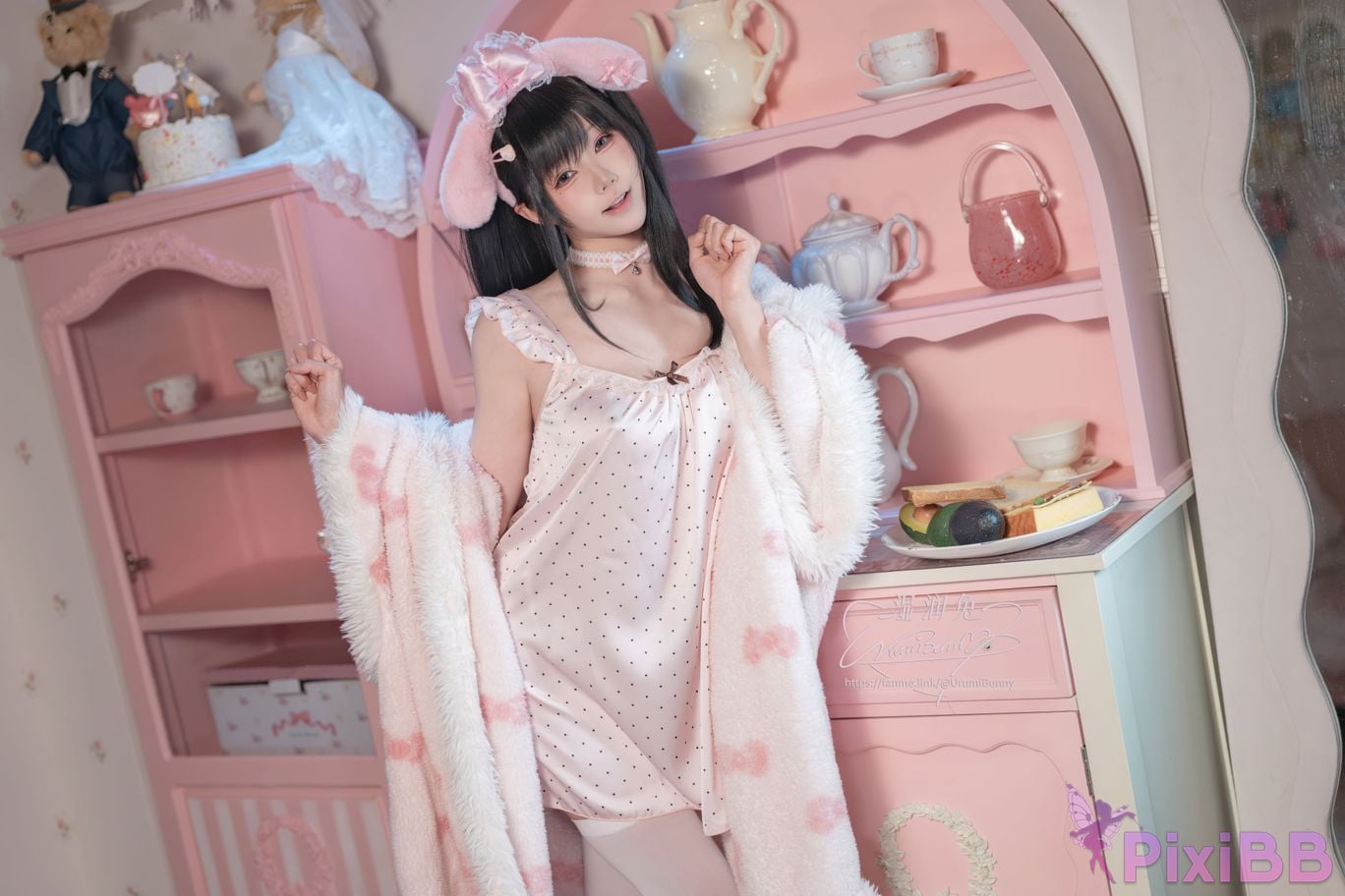 Cosplayer Sticky Dumpling Rabbit 2026 Year 04 monthly works good night girl PixiBB.COM 007