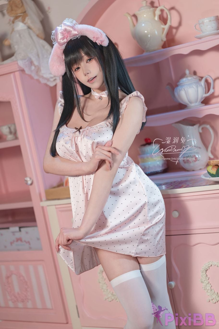 Cosplayer Sticky Dumpling Rabbit 2026 Year 04 monthly works good night girl PixiBB.COM 010