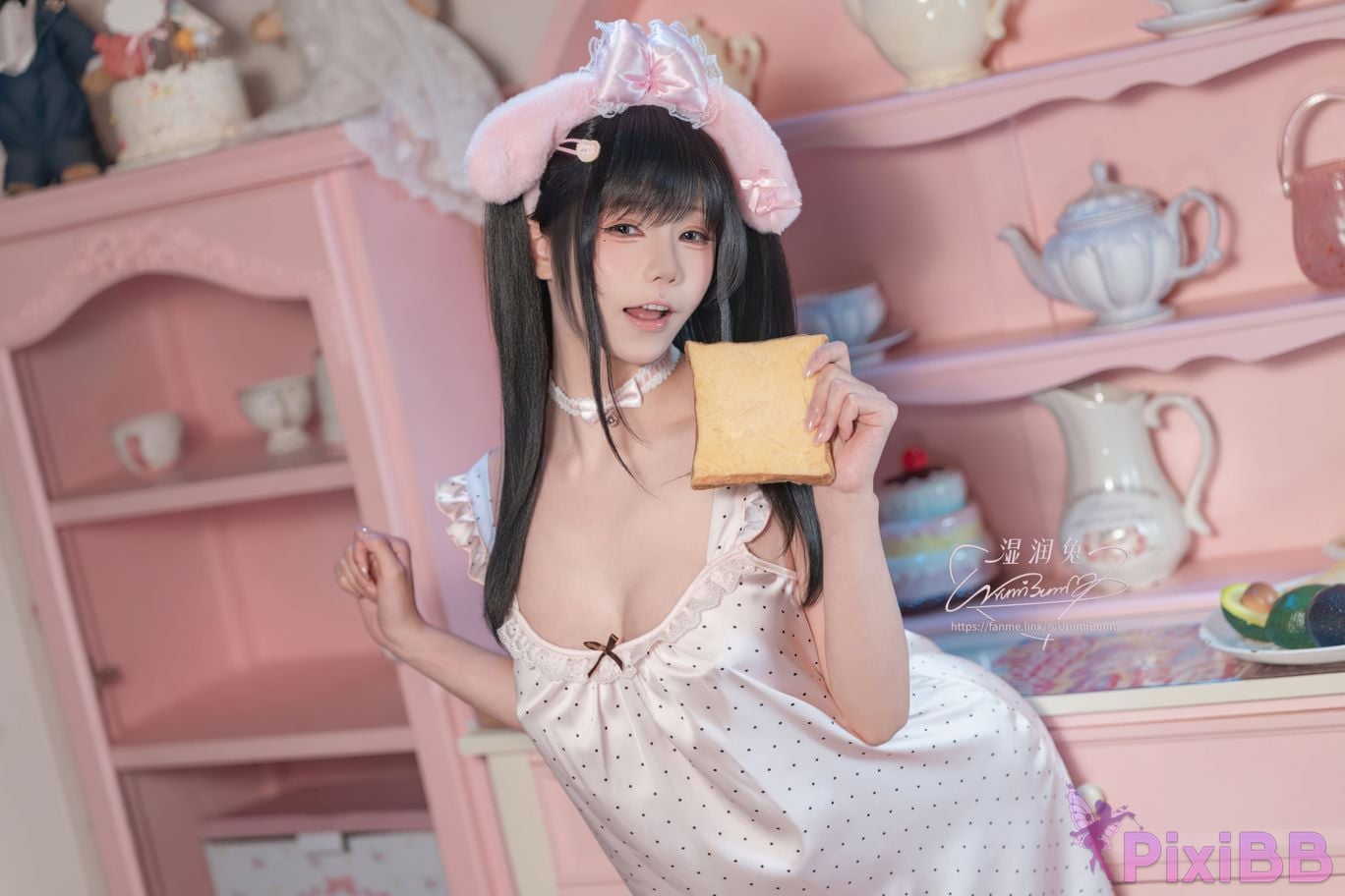 Cosplayer Sticky Dumpling Rabbit 2026 Year 04 monthly works good night girl PixiBB.COM 011