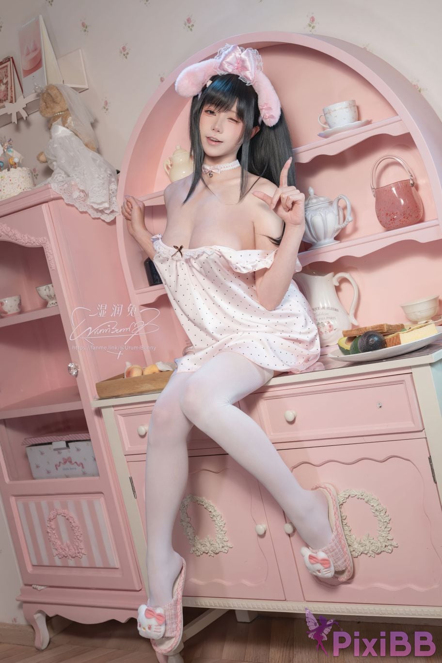 Cosplayer Sticky Dumpling Rabbit 2026 Year 04 monthly works good night girl PixiBB.COM 017