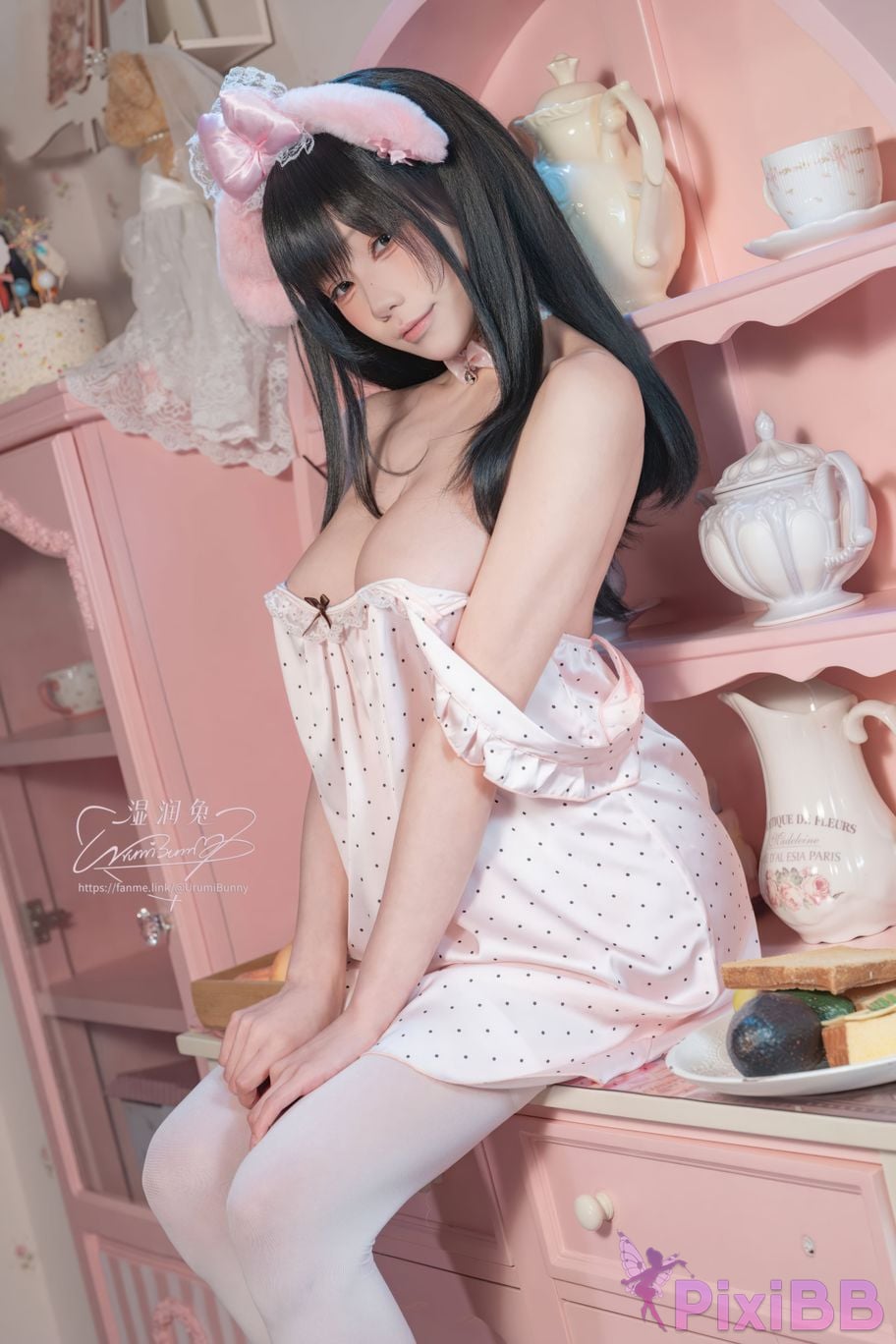Cosplayer Sticky Dumpling Rabbit 2026 Year 04 monthly works good night girl PixiBB.COM 018