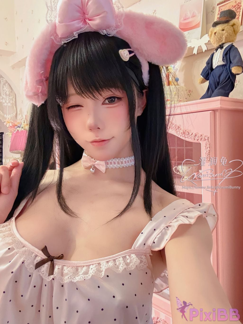 Cosplayer Sticky Dumpling Rabbit 2026 Year 04 monthly works good night girl PixiBB.COM 086