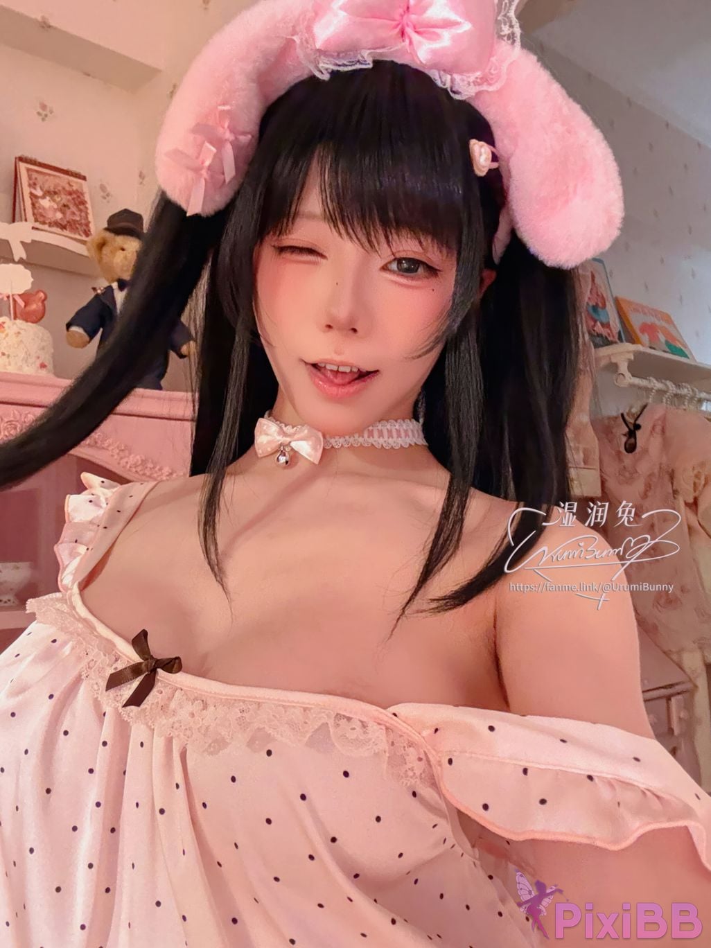 Cosplayer Sticky Dumpling Rabbit 2026 Year 04 monthly works good night girl PixiBB.COM 089