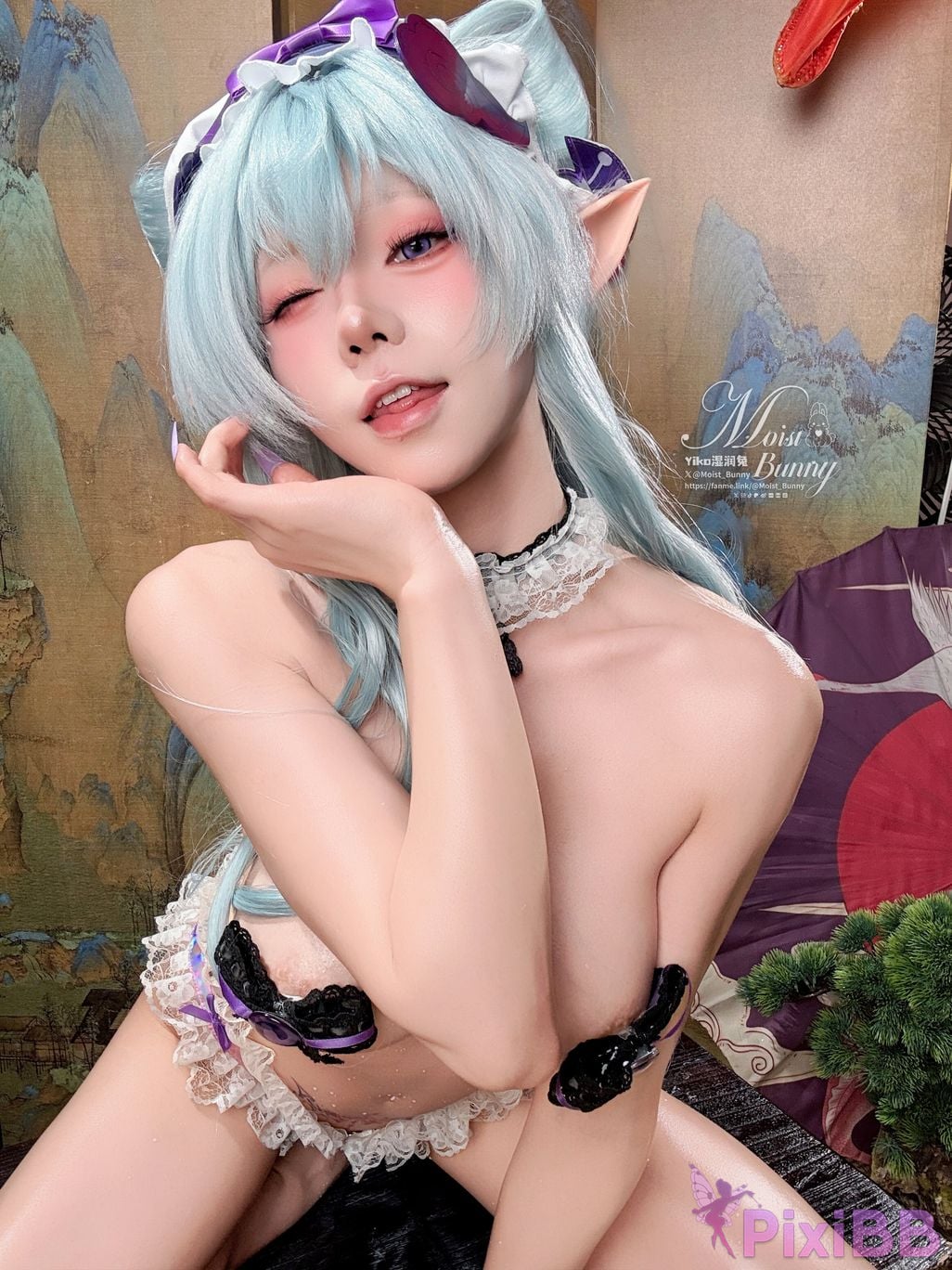 Cosplay Sticky Tuanzi Rabbit Mays work Floating Pillows and Contemporary Beauty Dream of Yue Ruixi Hong Zhaoyuan PixiBB.COM 022
