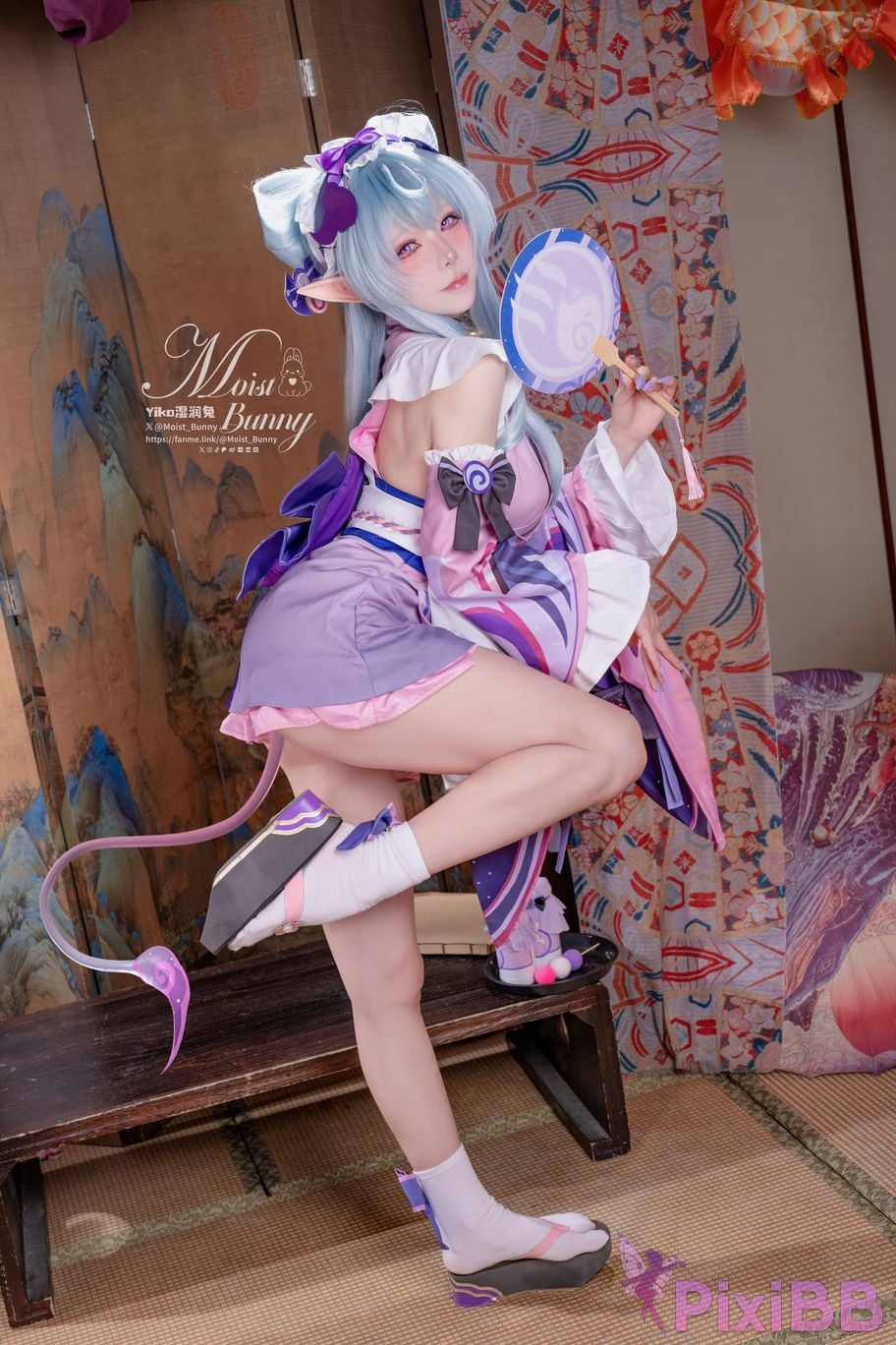 Cosplay Sticky Tuanzi Rabbit Mays work Floating Pillows and Contemporary Beauty Dream of Yue Ruixi Hong Zhaoyuan PixiBB.COM 043