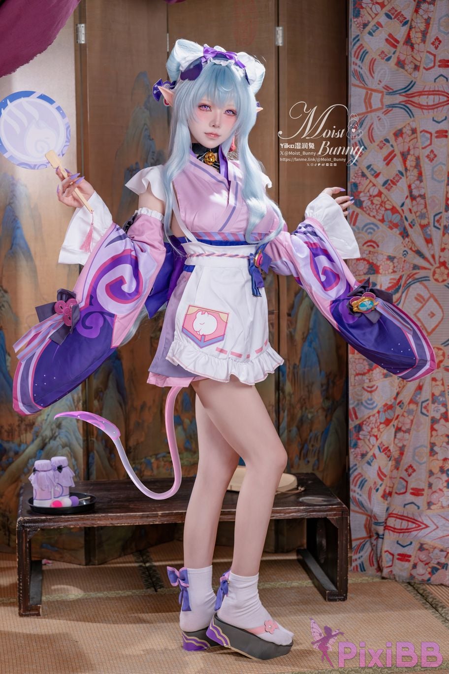 Cosplay Sticky Tuanzi Rabbit Mays work Floating Pillows and Contemporary Beauty Dream of Yue Ruixi Hong Zhaoyuan PixiBB.COM 046