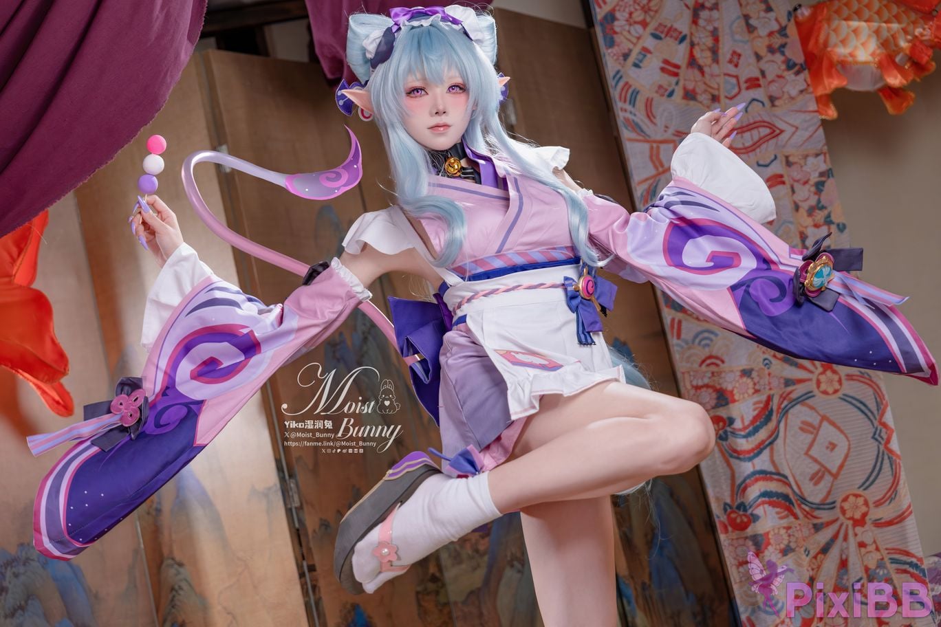 Cosplay Sticky Tuanzi Rabbit Mays work Floating Pillows and Contemporary Beauty Dream of Yue Ruixi Hong Zhaoyuan PixiBB.COM 047