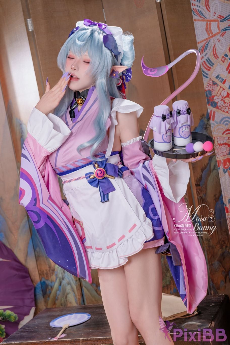 Cosplay Sticky Tuanzi Rabbit Mays work Floating Pillows and Contemporary Beauty Dream of Yue Ruixi Hong Zhaoyuan PixiBB.COM 049