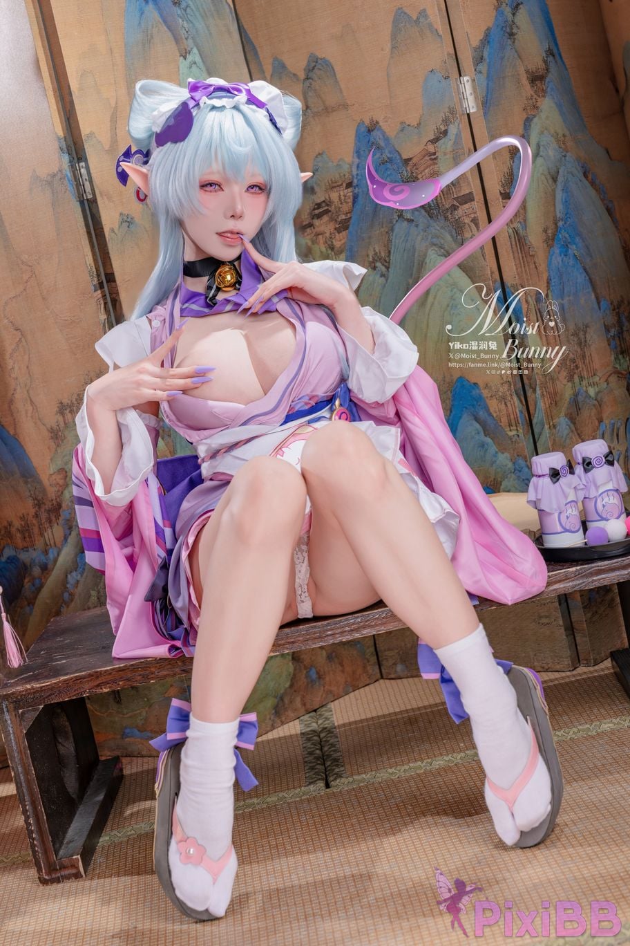 Cosplay Sticky Tuanzi Rabbit Mays work Floating Pillows and Contemporary Beauty Dream of Yue Ruixi Hong Zhaoyuan PixiBB.COM 061